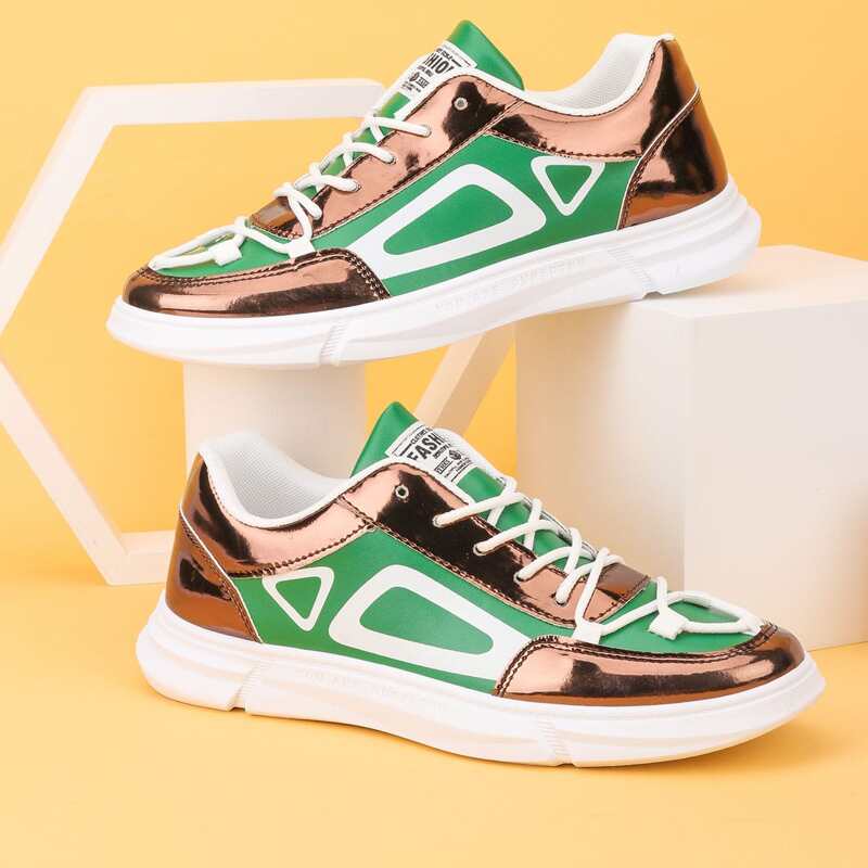 

Guys Lace-up Front Colorblock Sneakers, Multicolor
