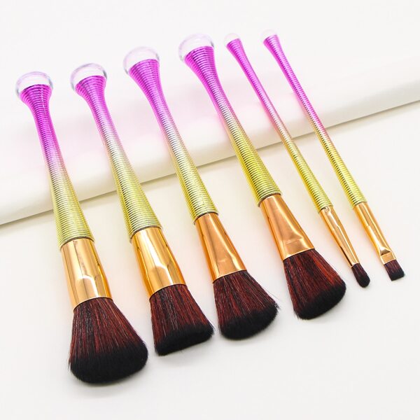 

6pcs Soft Makeup Brush, Multicolor