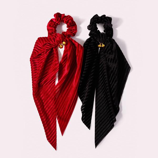 

Christmas Velvet Scrunchie Scarf, Multicolor