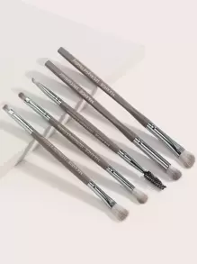 MAANGE 5件套专业眼部化妆刷套装，包含遮瑕刷、眼影刷、晕染刷、眉刷和睫毛刷，采用柔软纤维材质，方便携带，是旅行化妆的理想之选。这款化妆刷套装包含各种化妆工具，是化妆包或礼品套装的理想之选。 - 咖啡棕 - 查看 1