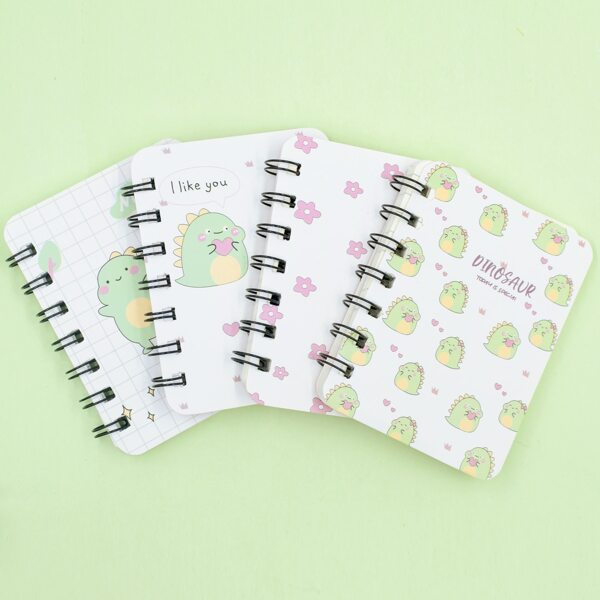 

1pack Dinosaur Print Cover Random Notebook, Multicolor