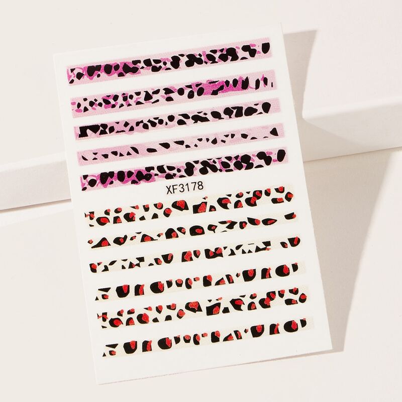 

1sheet Spot Pattern Nail Sticker, Multicolor