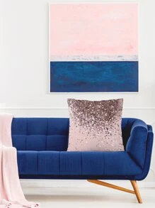 1pc Glitter Gradient Pattern Cushion Cover Without Filler - Pink - View 5