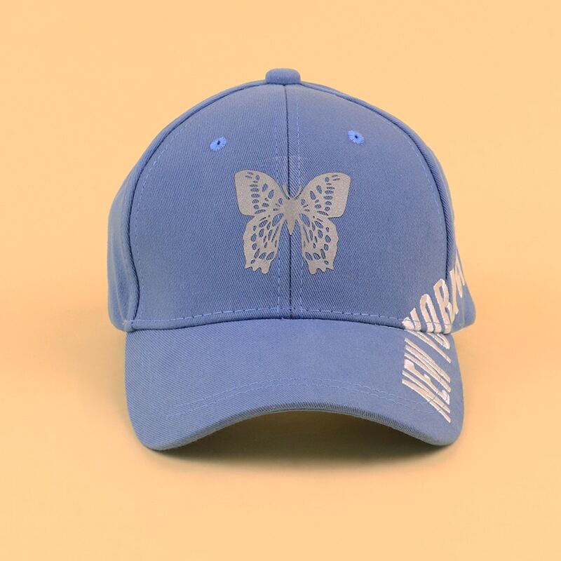 

Butterfly Baseball Cap, Dusty blue