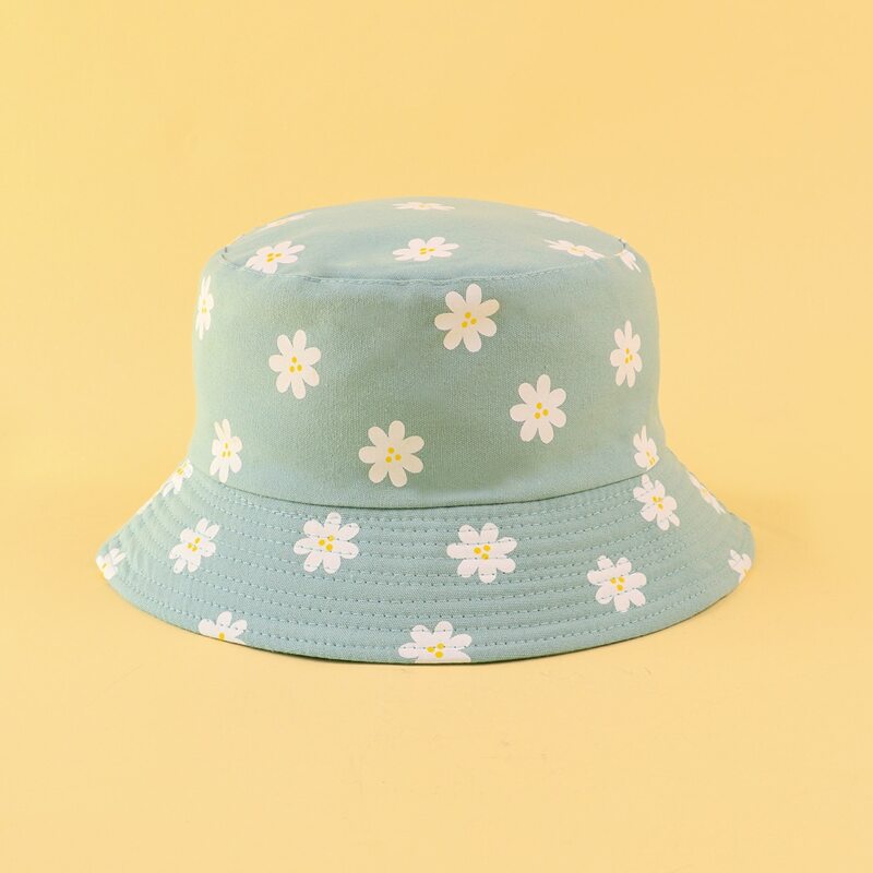 

Floral Bucket Hat, Pastel mint green