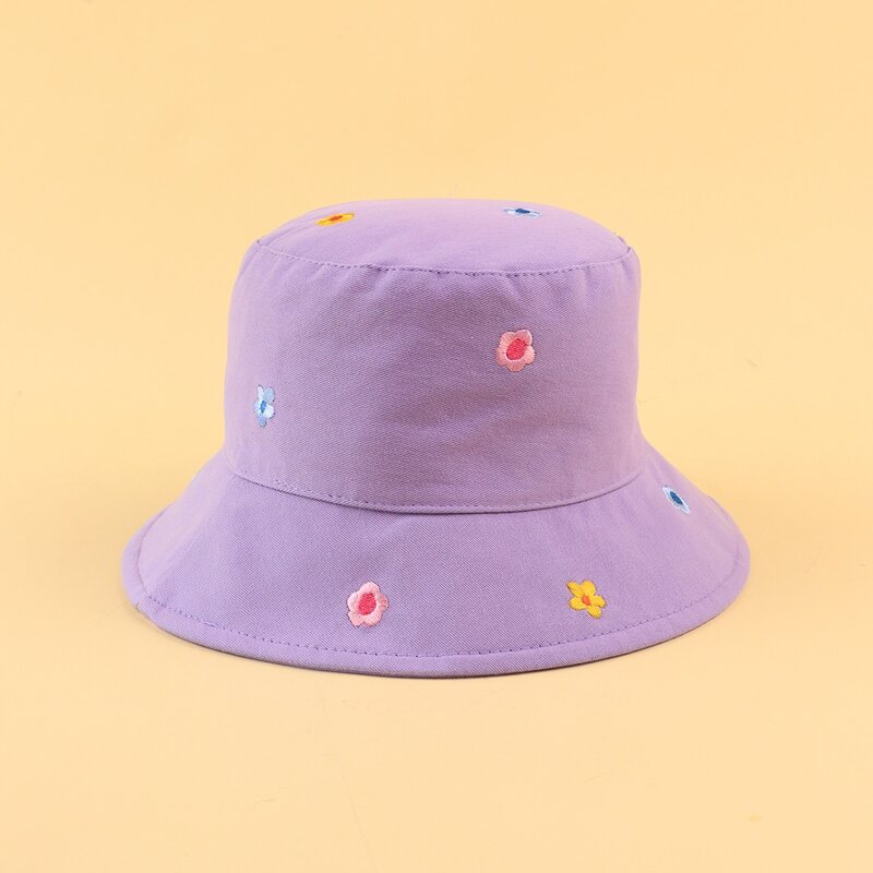 

Floral Bucket Hat, Pastel lilac purple