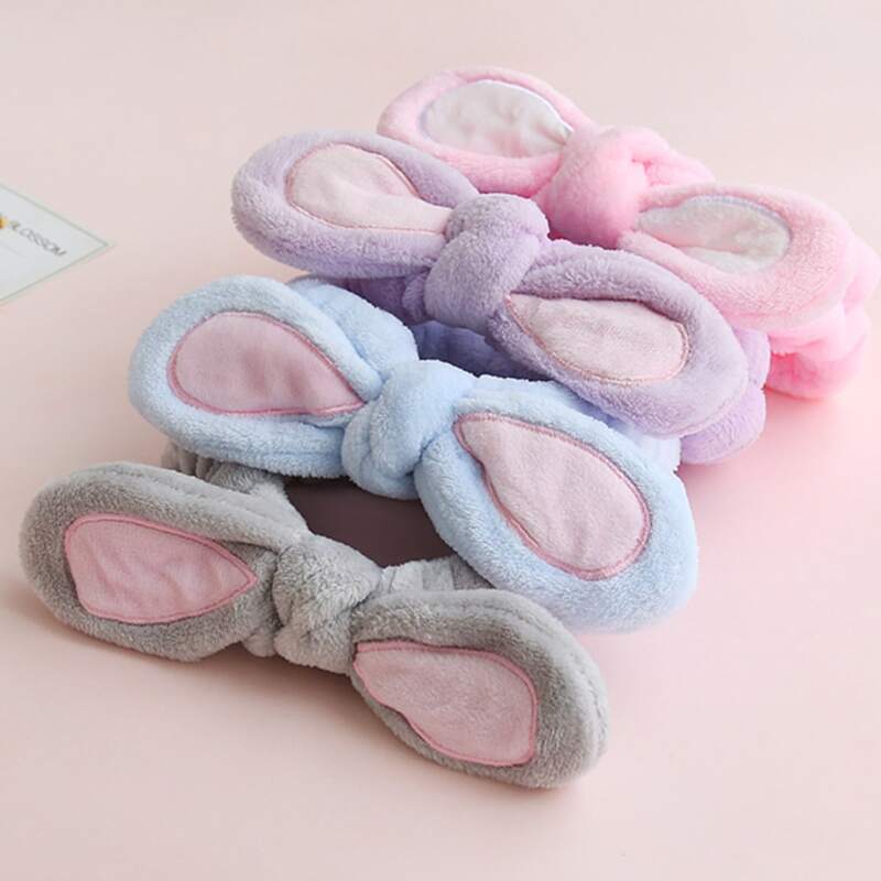 

1pc Knot Ear Bath Headband, Multicolor