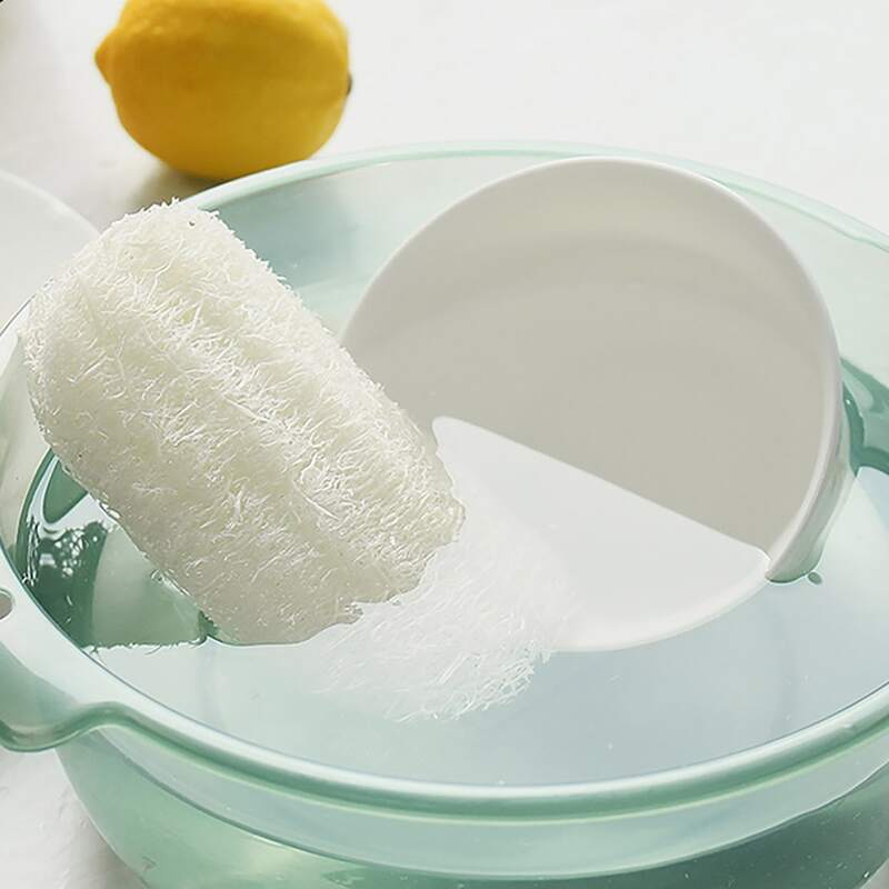 

1pc Loofah Sponge, Beige