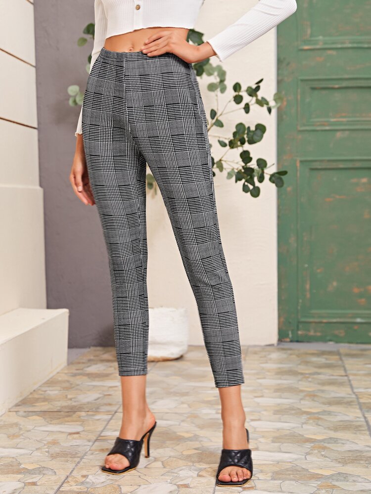 houndstooth skinny pants