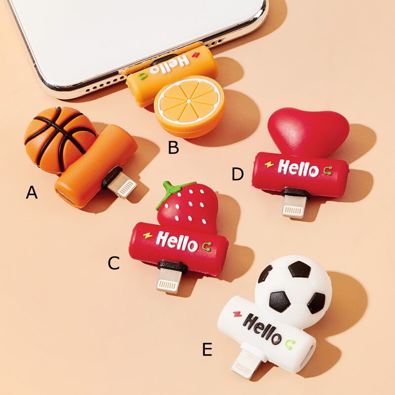 

1pc Cartoon iPhone Audio Adapter, Multicolor