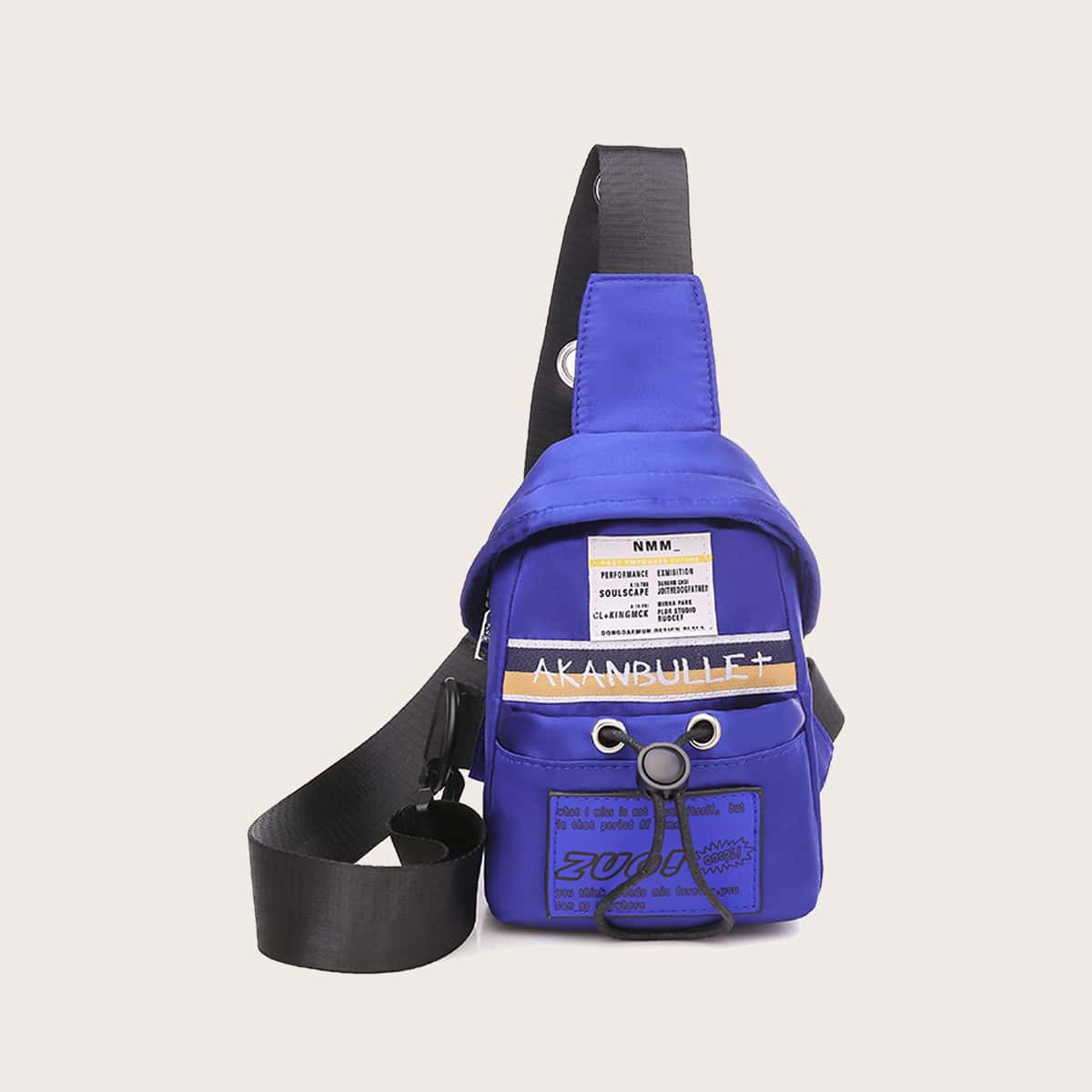

Guys Letter Graphic Sling Bag, Blue