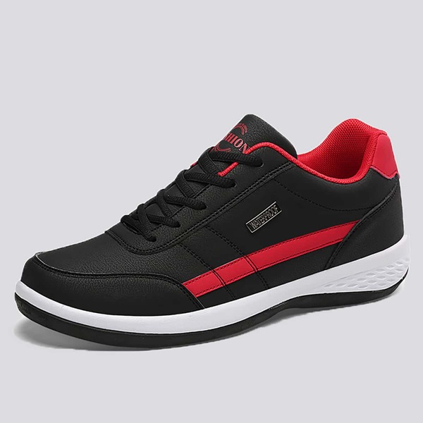 

Men Lace-up Front Wide Fit Sneakers, Black