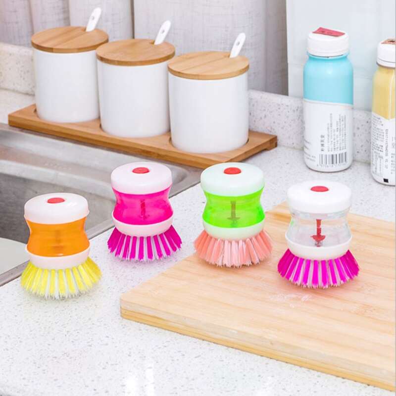

1pc Random Automatic Liquid Filling Cleaning Brush, Multicolor