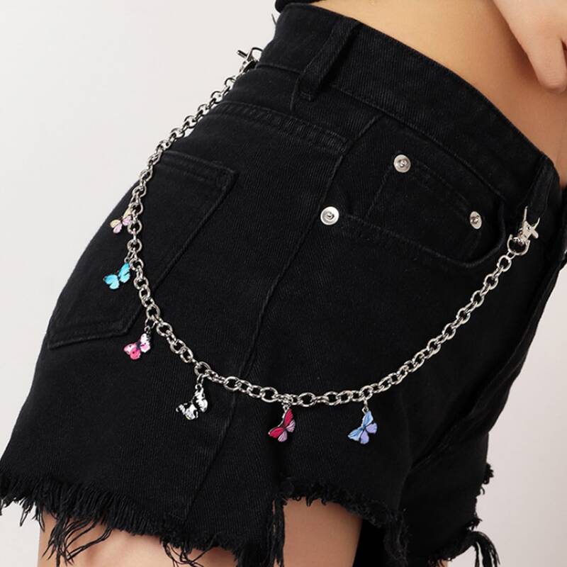 

Butterfly Chain Belt, Silver