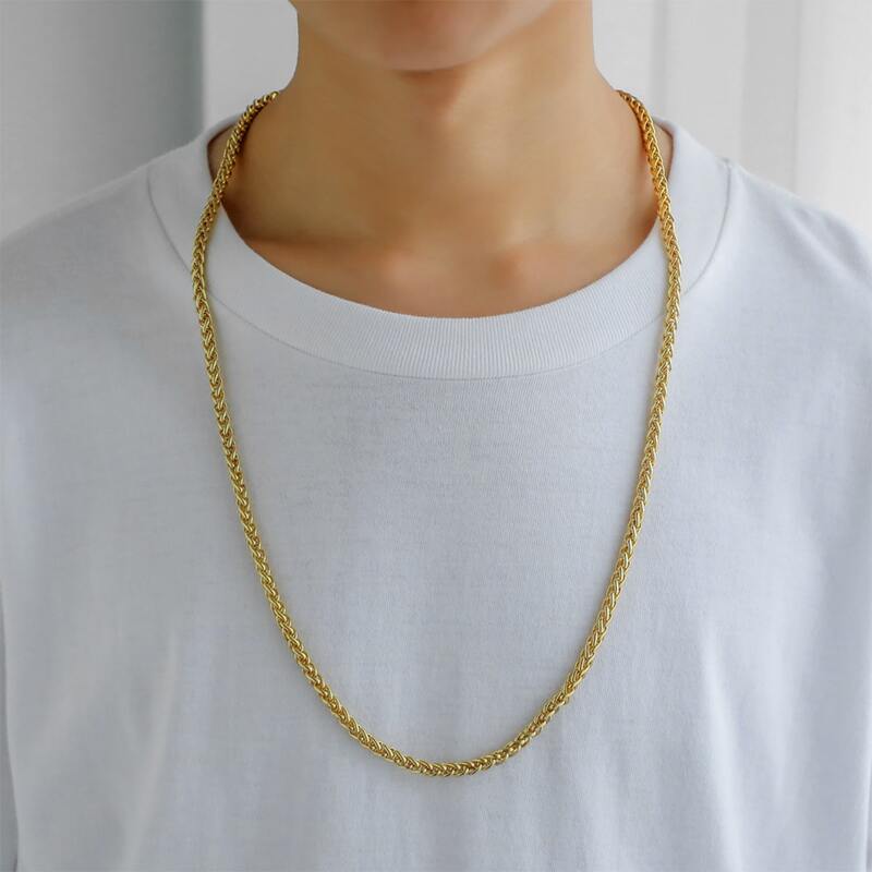 

Guys Metal Necklace, Gold