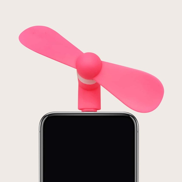 

1pc iPhone Solid USB Fan, Hot pink