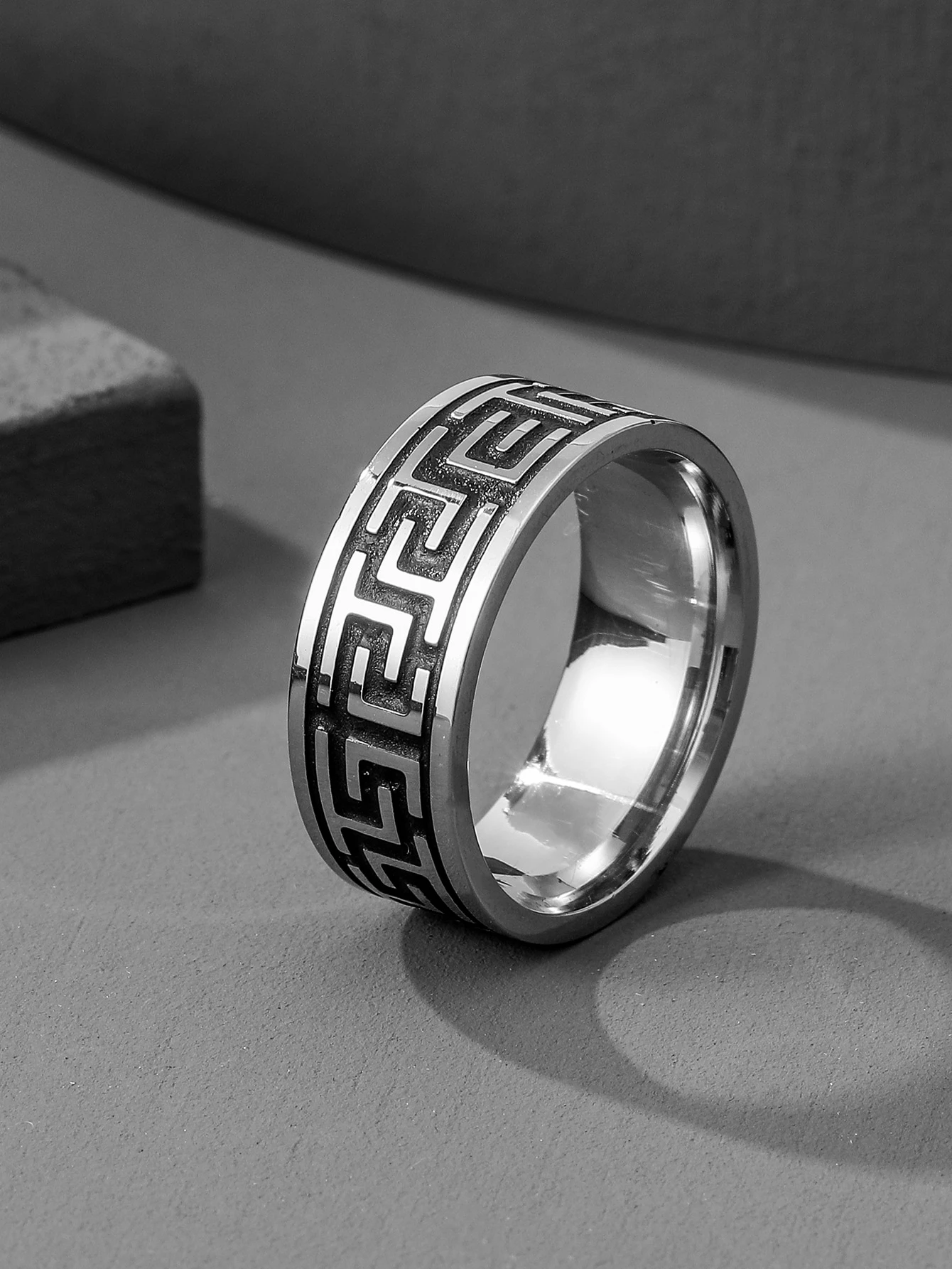 Men Round Engraved Ring | SHEIN EUR