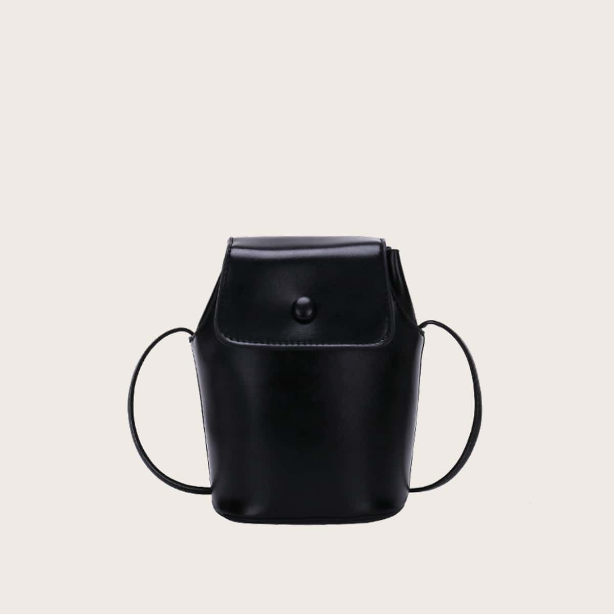 

Solid Crossbody Bag, Black