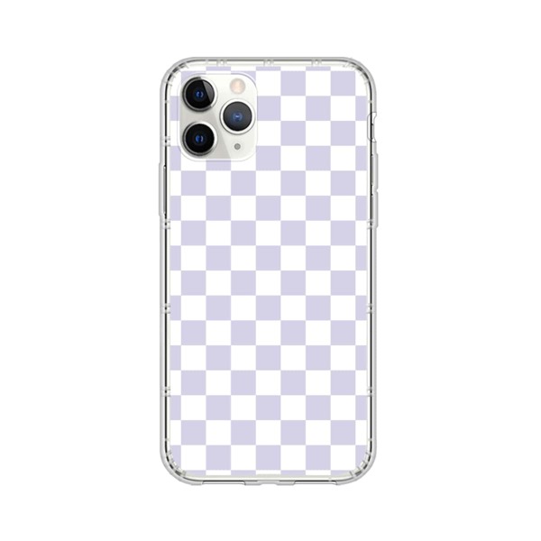 

1pc Gingham iPhone Case, Mauve purple