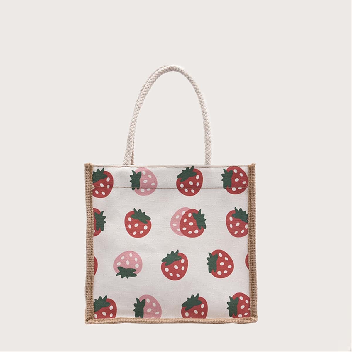 

Strawberry Satchel Bag, Multicolor