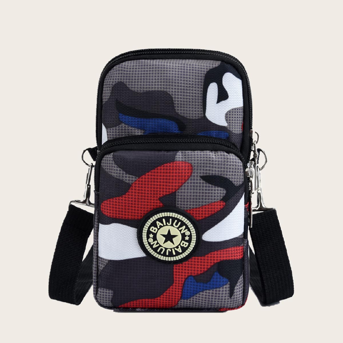 

Camo Graphic Phone Bag, Multicolor