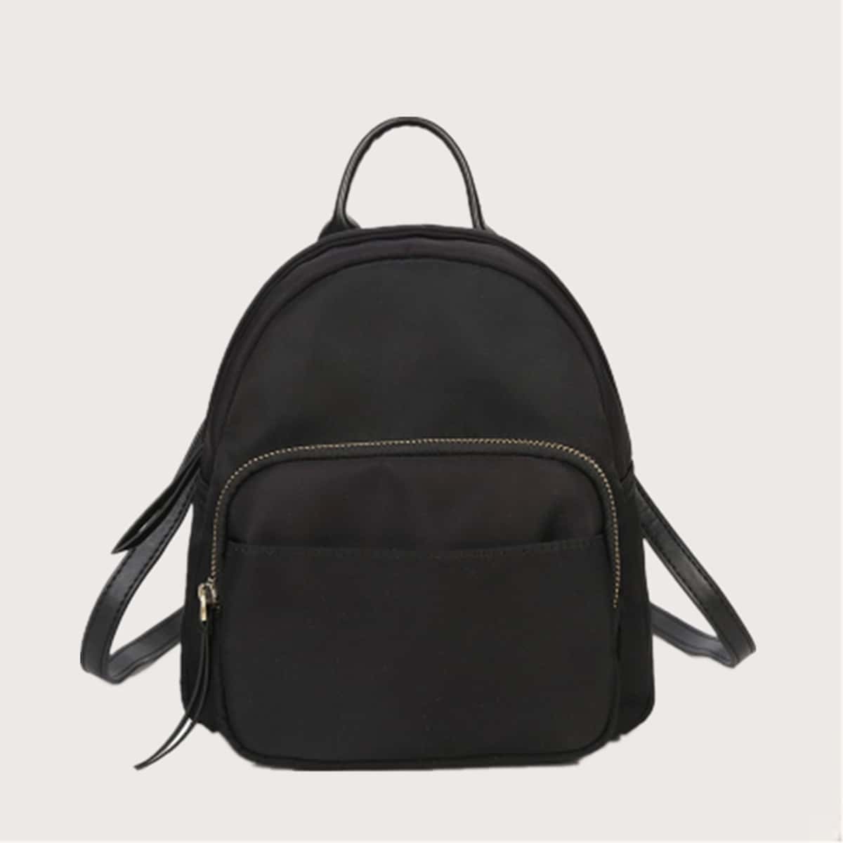 

Solid Pocket Backpack, Black