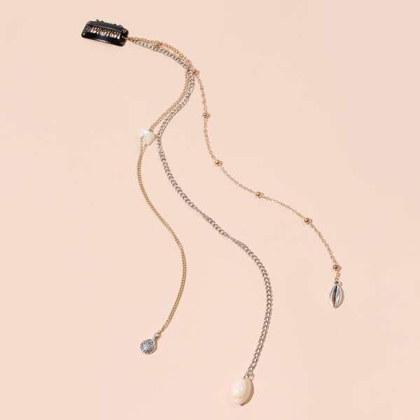 

Shell Charm Tassel Decor Hair Pin, Multicolor