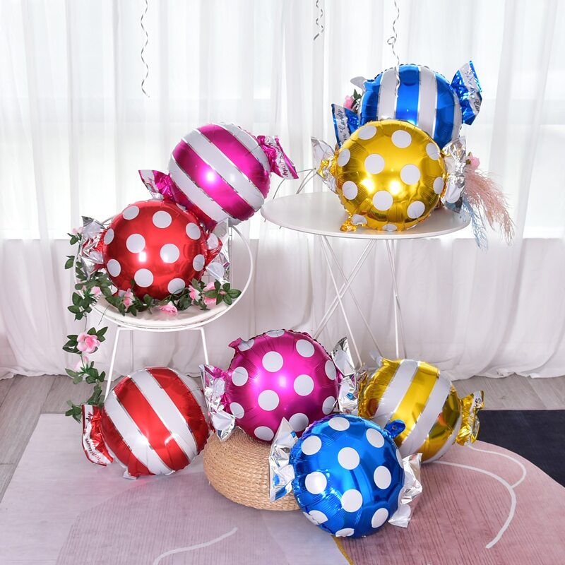

8pcs Candy Shaped Balloon, Multicolor