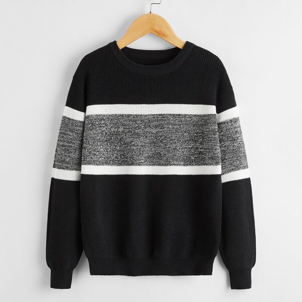 

Boys Color Block Sweater, Multicolor