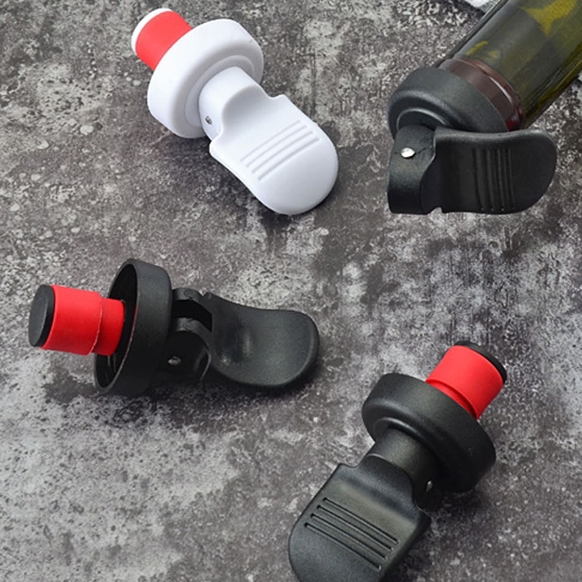 

2pcs Hand Pressing Wine Stopper, Multicolor