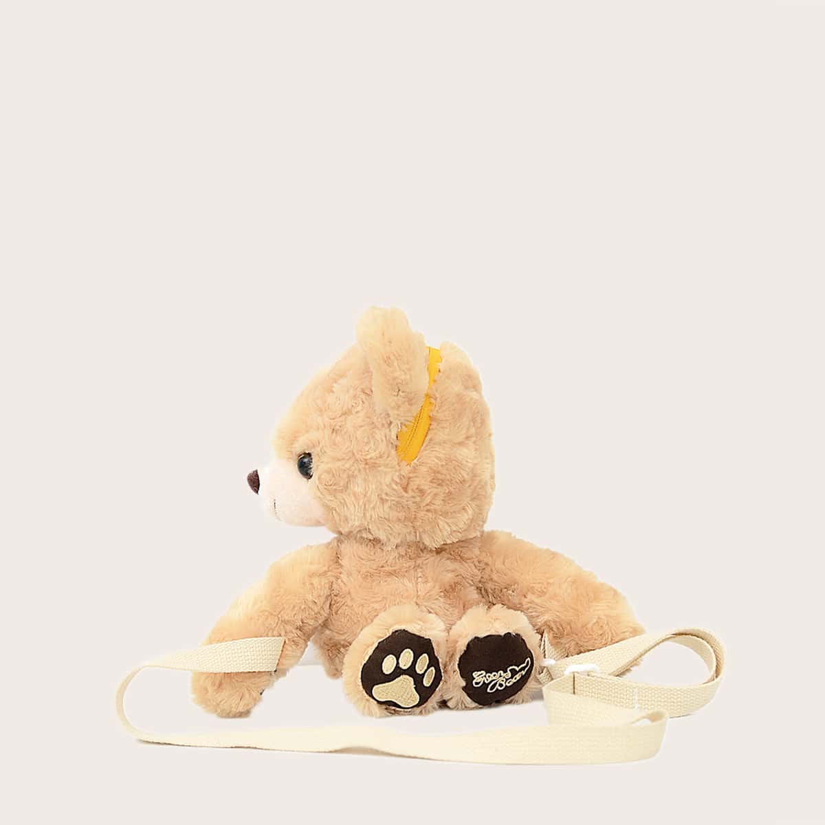 

Cartoon Bear Crossbody Bag, Khaki