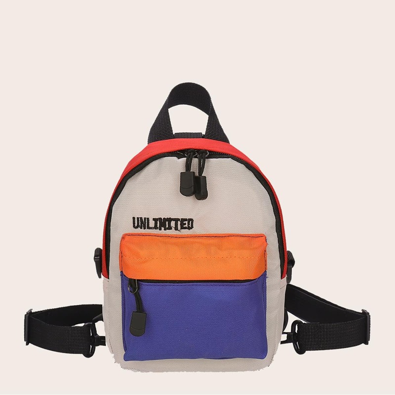 

Color Block Backpack, Multicolor