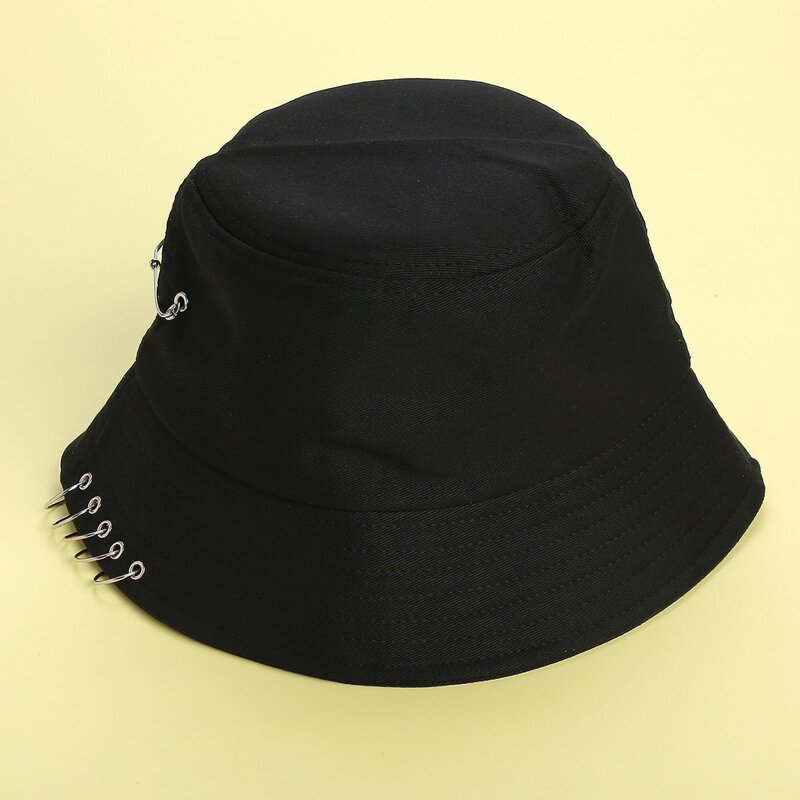 

Ring Decor Bucket Hat, Black