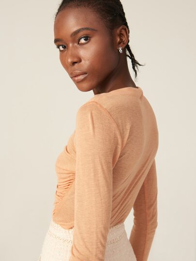 TENCEL RUCHED TOP