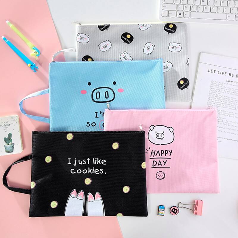 

Random 1pc Cartoon Pig File Pocket, Multicolor