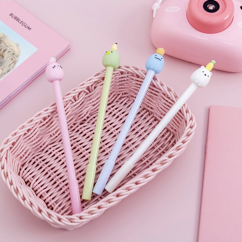 

4pcs Cartoon Gel Pen, Multicolor