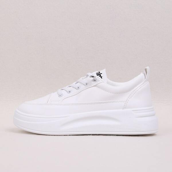 

Lace-up Front Wide Fit Skate Shoes, White