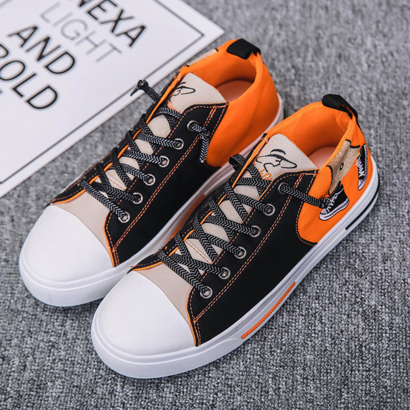 

Guys Lace-up Front Wide Fit Canvas Shoes, Orange