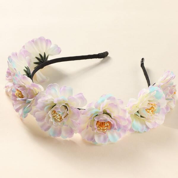 

Toddler Girls Flower Decor Hair Hoop, Multicolor
