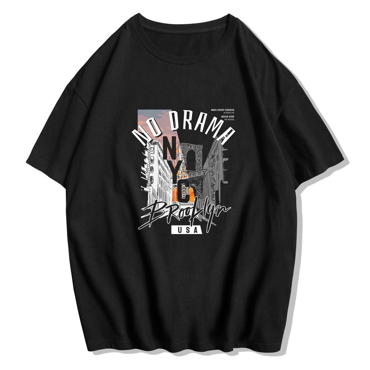 

Guys Letter Graphic Tee, Black