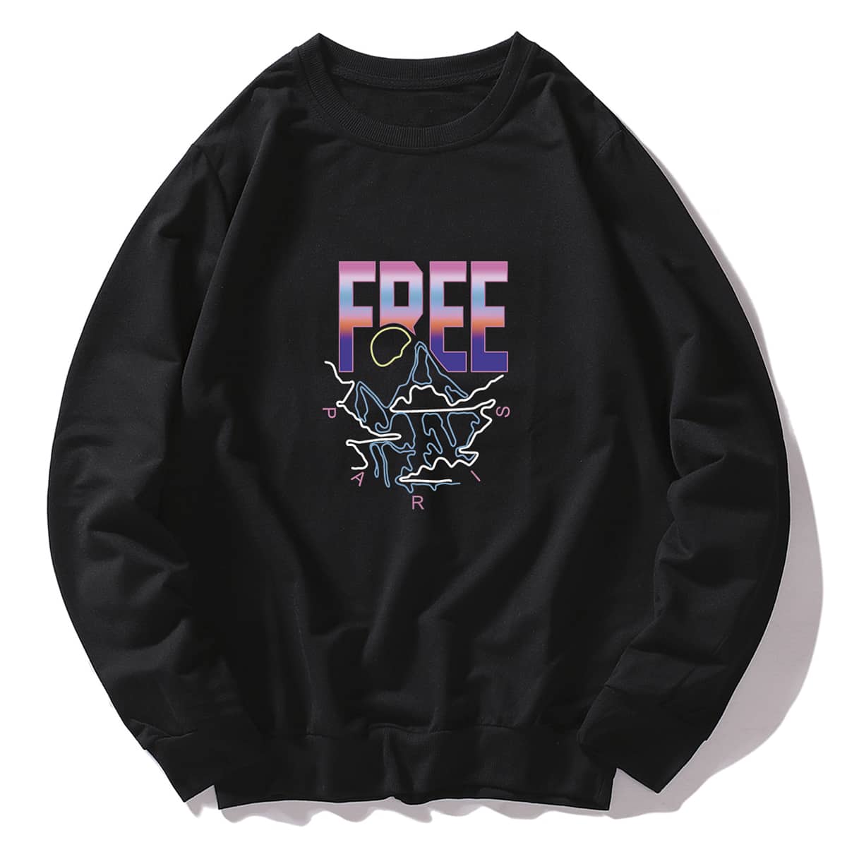 

Guys Letter Graphic Sweatshirt, Black