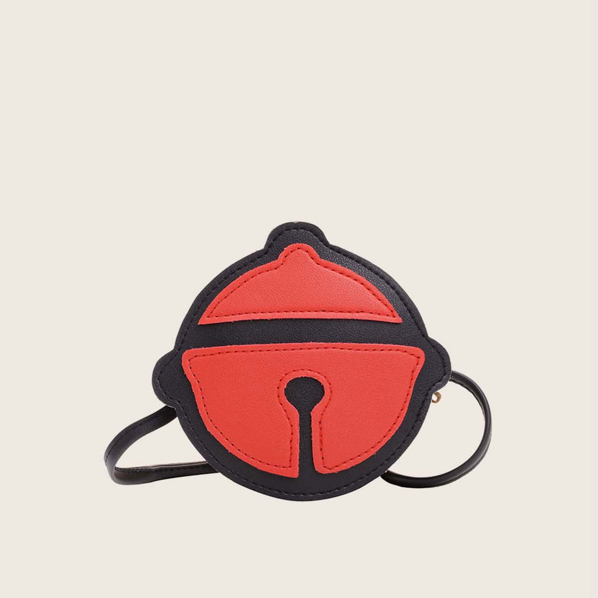 

Bell Shaped Crossbody Bag, Red