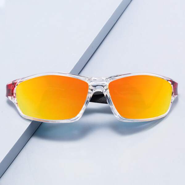 

Acrylic Frame Polarized Sunglasses, Red