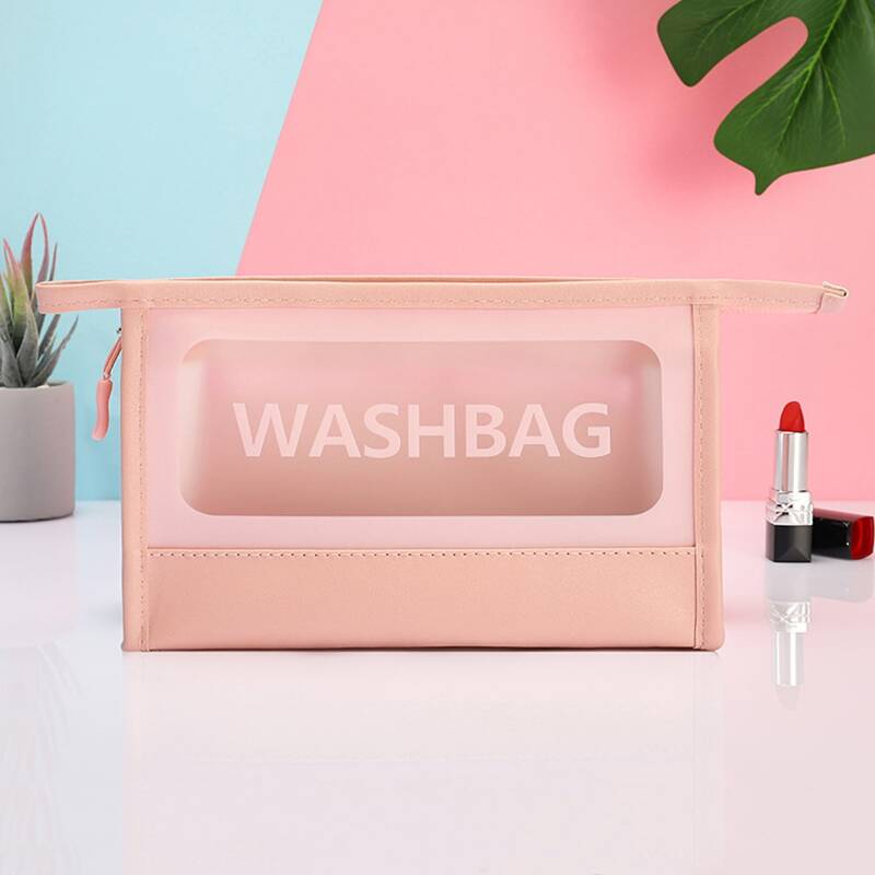 

1pc Travel Toiletries Storage Bag, Pink