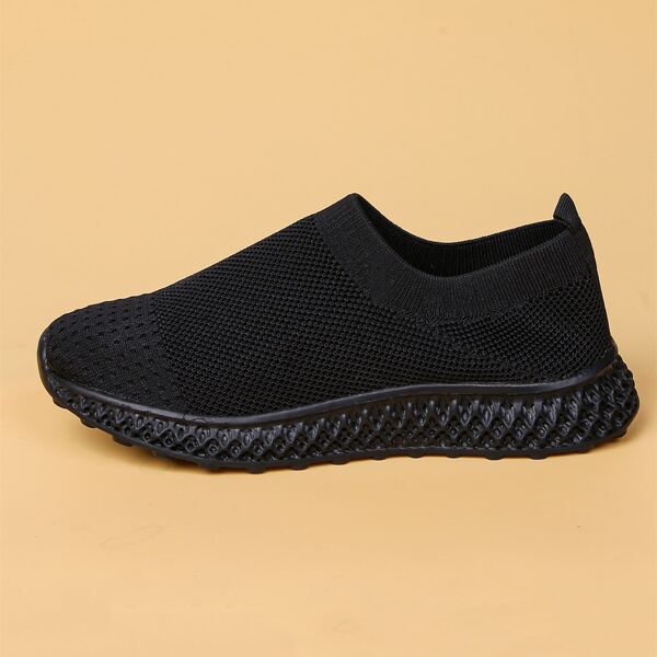 

Wide Fit Slip On Sneakers, Black