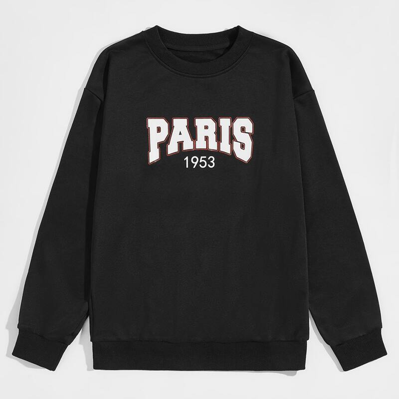

Guys Letter Graphic Sweatshirt, Black