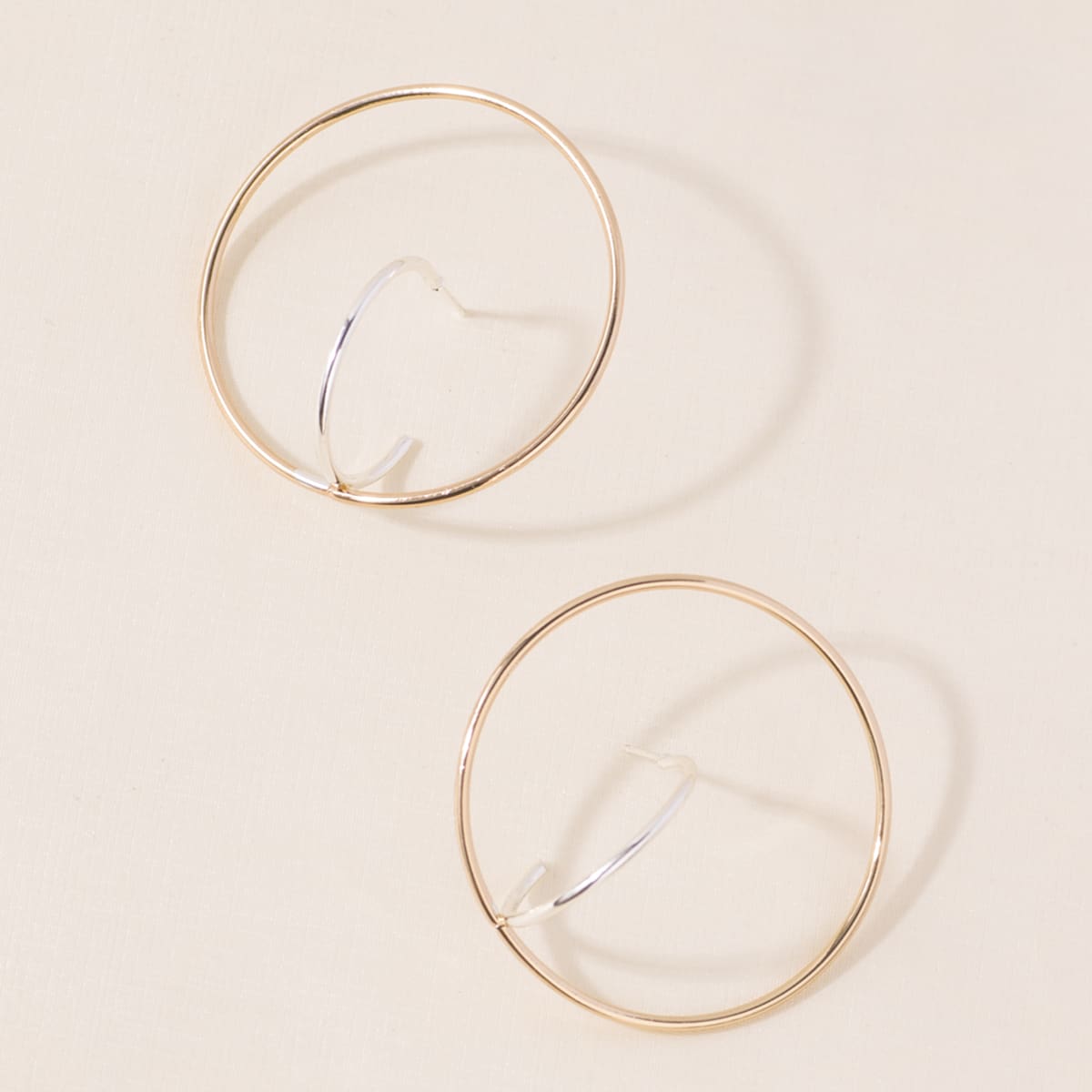 

Layered Ring Hoop Earrings, Gold
