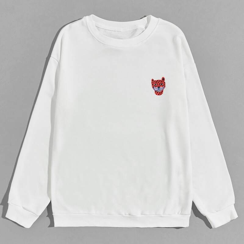 

Guys Cartoon Graphic Sweatshirt, White