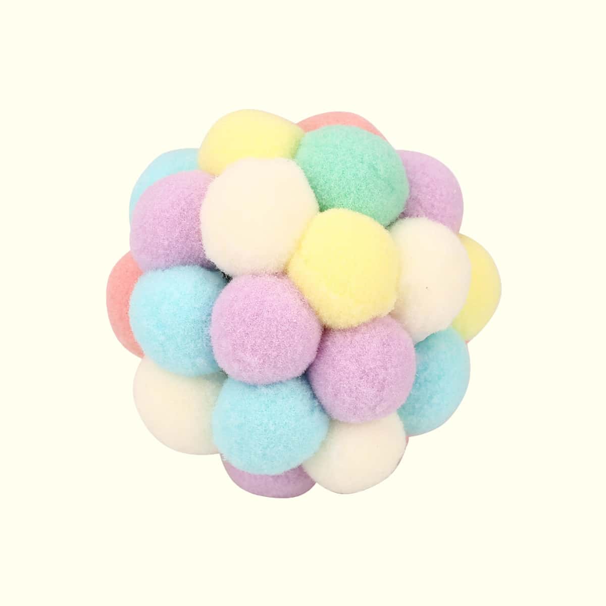 

1pc Cat Pom-pom Decor Toy Ball, Multicolor