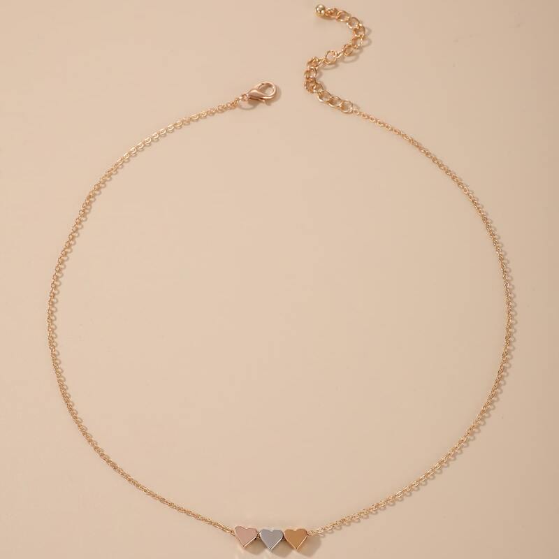 

Heart Pendant Necklace, Gold